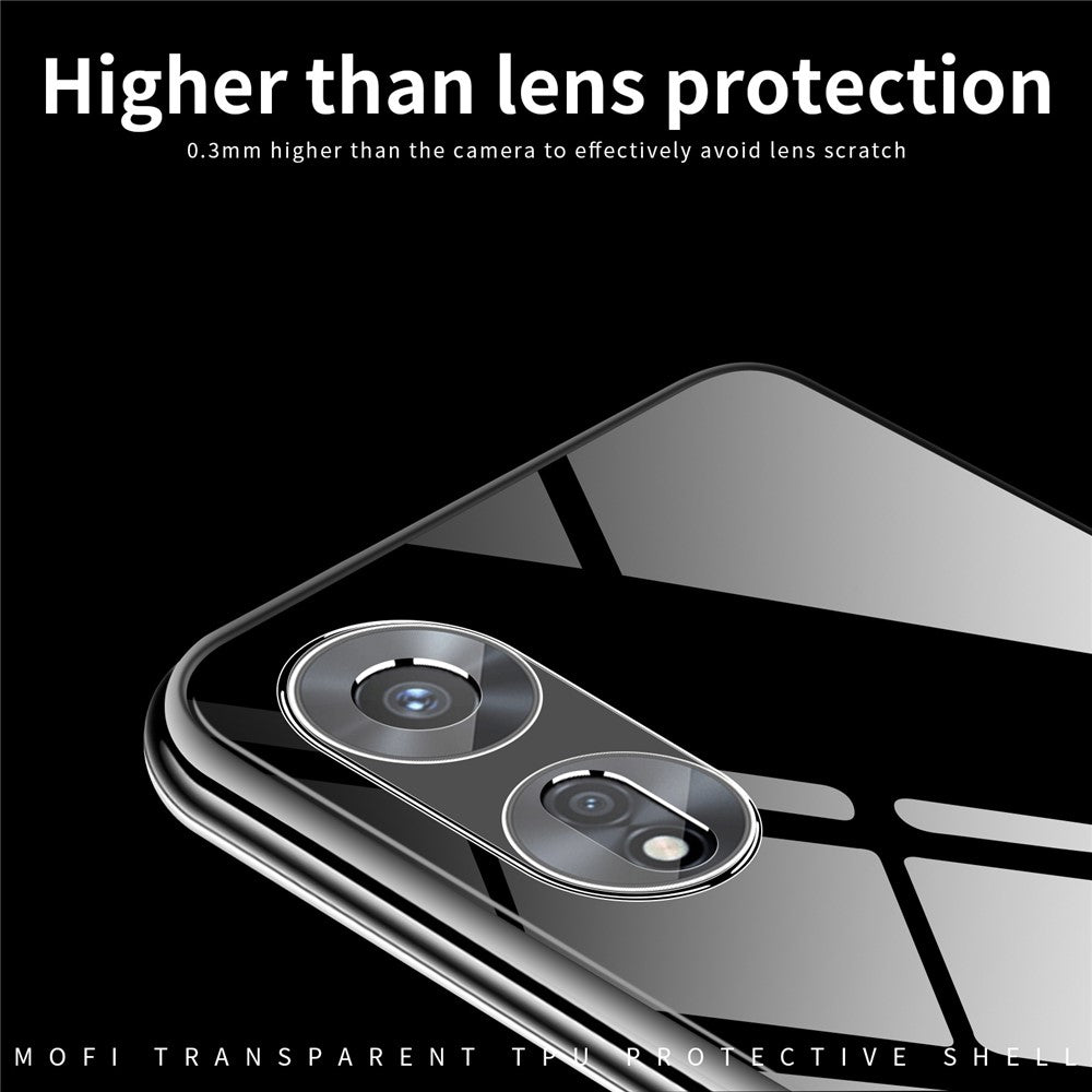MOFI Shockproof Phone Case for Oppo A97 5G, Soft TPU High Transparency Cellphone Protective Cover