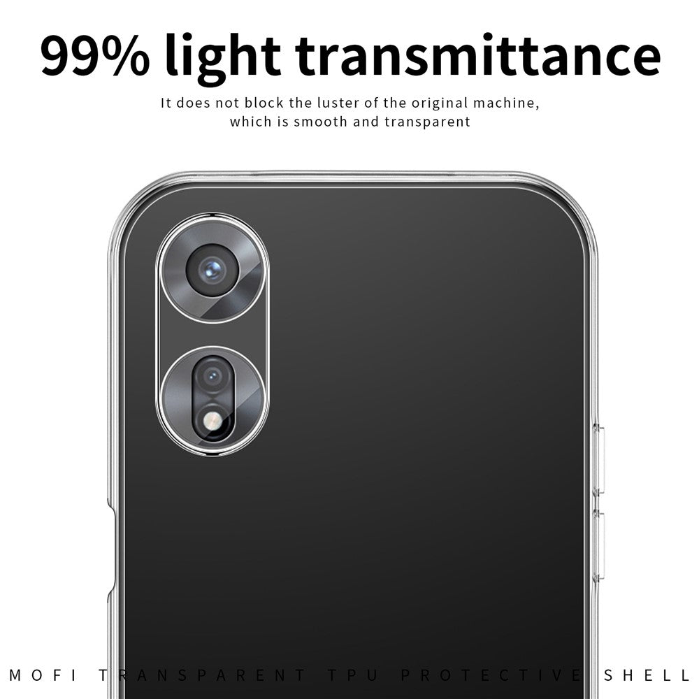 MOFI Shockproof Phone Case for Oppo A97 5G, Soft TPU High Transparency Cellphone Protective Cover