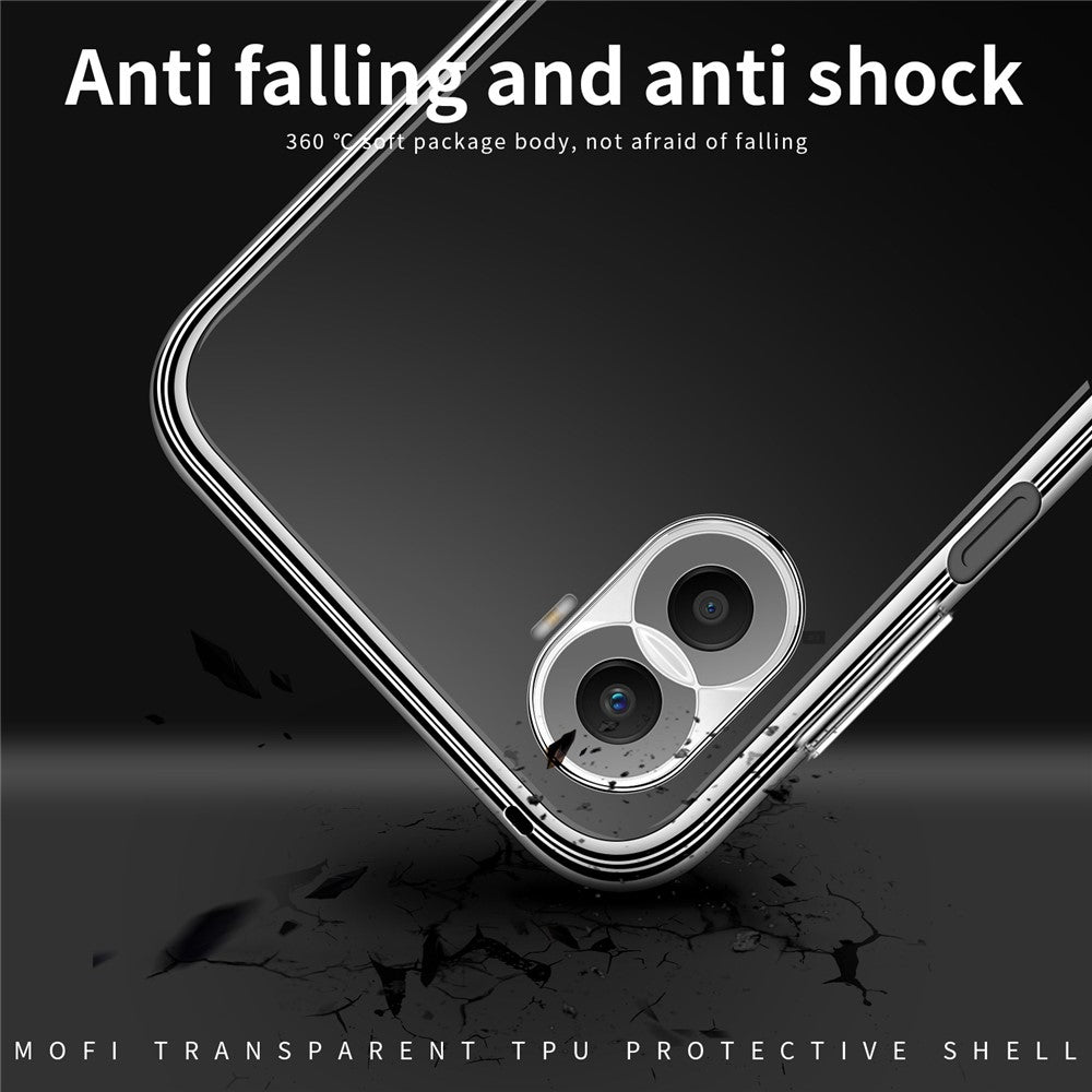 MOFI For Honor X40i 5G Anti-scratch Phone Case Soft TPU Transparent Anti-drop Back Cover