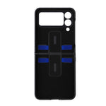 For Samsung Galaxy Z Flip4 5G Textured PU Leather Coated TPU+PC Phone Case Anti-scratch Back Cover