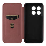 For OnePlus 10T 5G / Ace Pro 5G Carbon Fiber Texture Smartphone Case PU Leather Magnetic Auto-absorbed Stand Card Holder Function Phone Shell