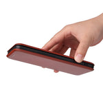 For OnePlus 10T 5G / Ace Pro 5G Carbon Fiber Texture Smartphone Case PU Leather Magnetic Auto-absorbed Stand Card Holder Function Phone Shell