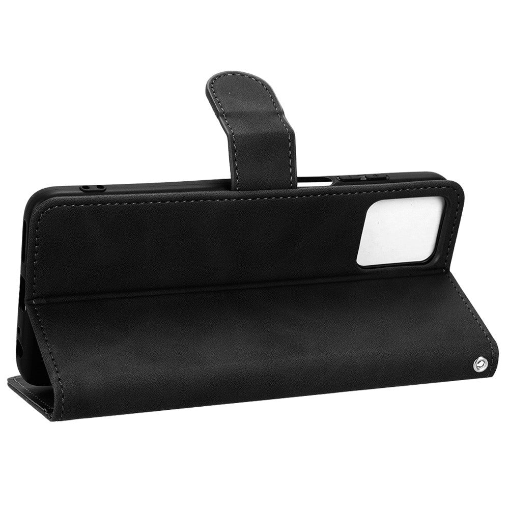 Til Motorola Moto G32 4G PU Læder Pung Etui Stander Hud-berøring Følelse Magnetisk Flip Beskyttende Telefon Cover