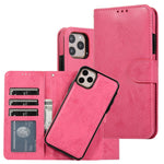 Til iPhone 14 Pro 6,1 tommer Mat Telefonbagskal Retro Stil Magnetisk Absorption Indvendig TPU Etui+PU Læder Cover Pung