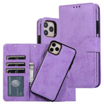 Til iPhone 14 Pro 6,1 tommer Mat Telefonbagskal Retro Stil Magnetisk Absorption Indvendig TPU Etui+PU Læder Cover Pung