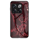 For OnePlus 10T 5G / Ace Pro 5G Fall Resistant Phone Cover Marble Pattern Tempered Glass + PC + TPU Hybrid Case