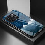 For OnePlus 10T 5G / Ace Pro 5G Bump Proof Starry Sky Pattern Design Tempered Glass Case Hard PC Soft TPU Shockproof Cover