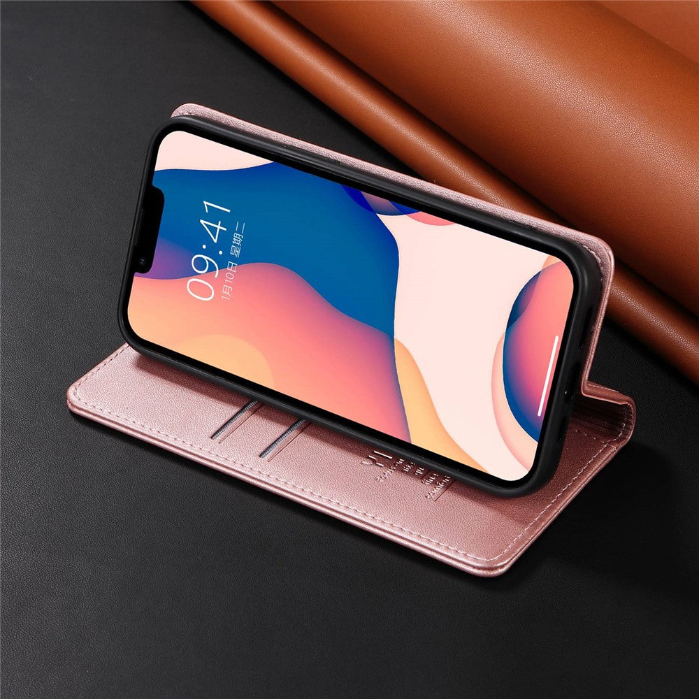 YIKATU YK- 001 for iPhone 13 mini 5.4 inch, Anti-shock PU Leather Wallet Case Stand Magnetic Closure Protective Phone Cover
