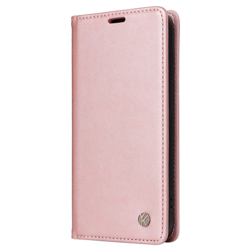 YIKATU YK- 001 for iPhone 13 mini 5.4 inch, Anti-shock PU Leather Wallet Case Stand Magnetic Closure Protective Phone Cover