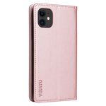 YIKATU Shockproof Phone Case for iPhone 12 mini 5.4 inch, YK- 001 Magnetic Closure Phone Cover Flip Leather Wallet Stand