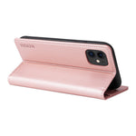 YIKATU Shockproof Phone Case for iPhone 12 mini 5.4 inch, YK- 001 Magnetic Closure Phone Cover Flip Leather Wallet Stand