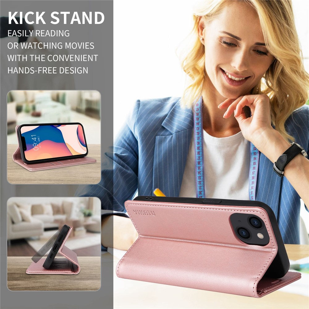 YIKATU Shockproof Phone Case for iPhone 12 mini 5.4 inch, YK- 001 Magnetic Closure Phone Cover Flip Leather Wallet Stand