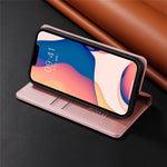YIKATU Shockproof Phone Case for iPhone 12 mini 5.4 inch, YK- 001 Magnetic Closure Phone Cover Flip Leather Wallet Stand