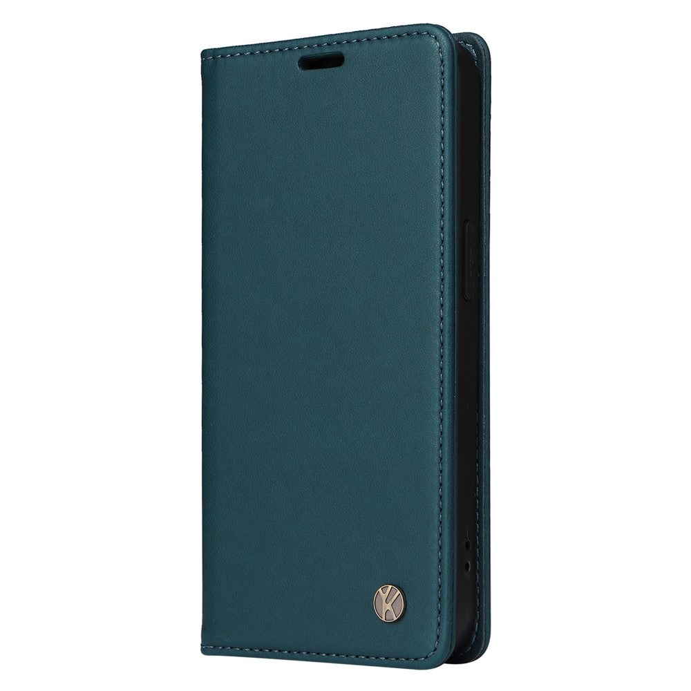 YIKATU YK-001 til Samsung Galaxy A32 5G / M32 5G PU-læderpung med stativfunktion og magnetisk autolukning, anti-drop telefoncover