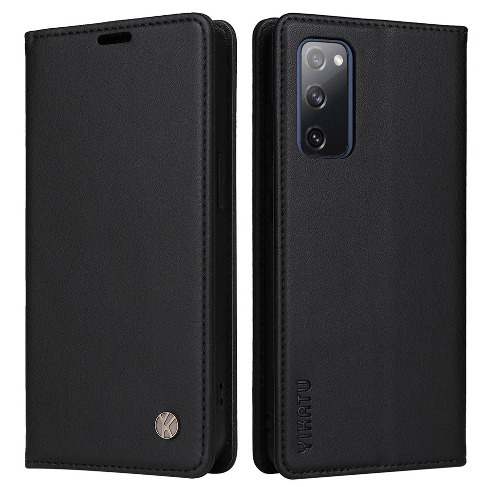 YIKATU YK- 001 for Samsung Galaxy S20 FE / S20 FE 5G / S20 FE 2022 / S20 Lite PU Leather Anti-scratch Case Phone Wallet Stand Cover