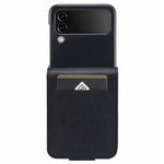 LC.IMEEKE for Samsung Galaxy Z Flip4 5G Drop-proof Phone Case RFID Blocking Phone Cover PU Leather + PC Phone Shell with Card Slot