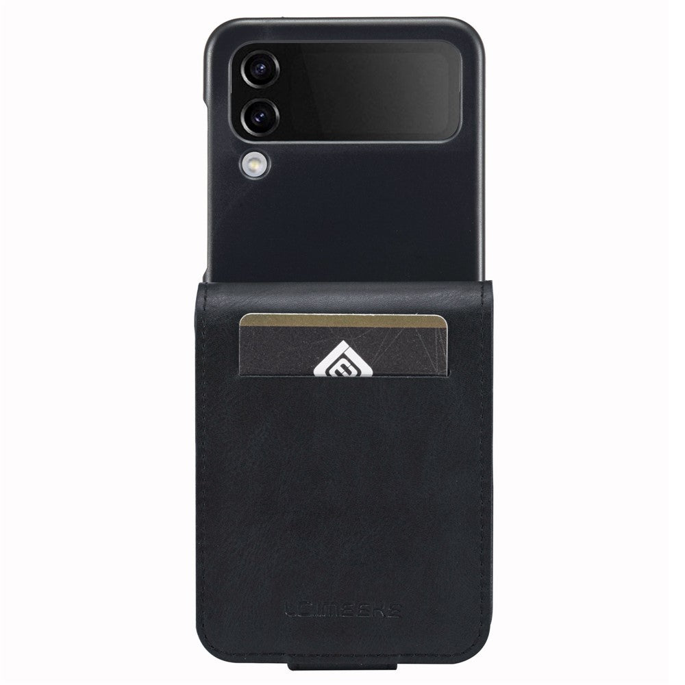 LC.IMEEKE for Samsung Galaxy Z Flip3 5G PU Leather + PC Phone Case RFID Blocking Protective Cellphone Cover Card Holder