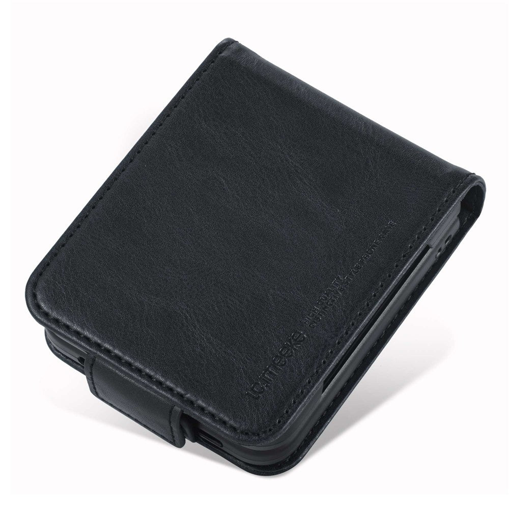 LC.IMEEKE for Samsung Galaxy Z Flip3 5G PU Leather + PC Phone Case RFID Blocking Protective Cellphone Cover Card Holder