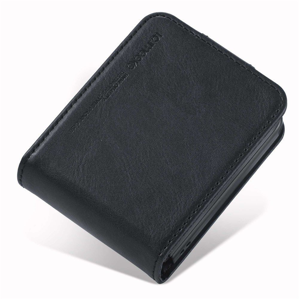 LC.IMEEKE for Samsung Galaxy Z Flip3 5G PU Leather + PC Phone Case RFID Blocking Protective Cellphone Cover Card Holder
