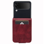 LC.IMEEKE for Samsung Galaxy Z Flip3 5G PU Leather + PC Phone Case RFID Blocking Protective Cellphone Cover Card Holder