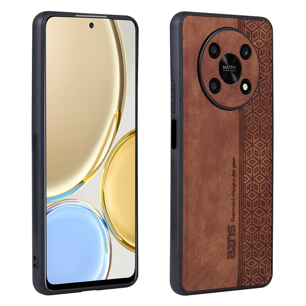 AZNS For Honor X9 5G / X30 5G / Magic4 Lite 5G Protective Case Anti-fall PU Leather Coated TPU Phone Cover