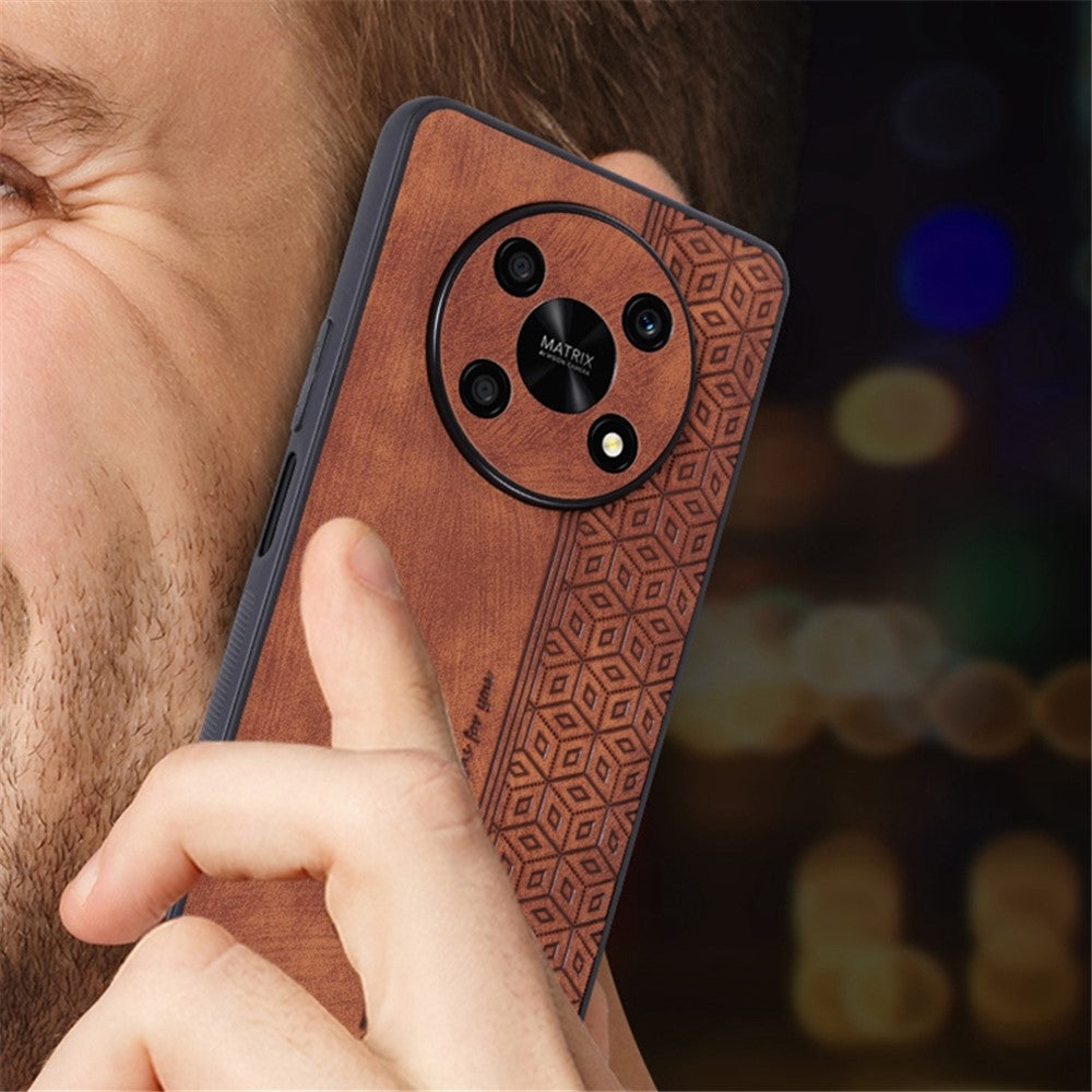 AZNS For Honor X9 5G / X30 5G / Magic4 Lite 5G Protective Case Anti-fall PU Leather Coated TPU Phone Cover