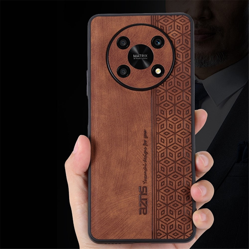 AZNS For Honor X9 5G / X30 5G / Magic4 Lite 5G Protective Case Anti-fall PU Leather Coated TPU Phone Cover