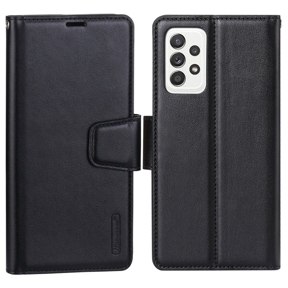 HANMAN Mill Series for Samsung Galaxy A13 4G PU Leather Flip Folio Wallet Case Shockproof TPU Inner Shell Stand Magnetic Cover
