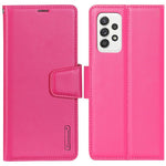 HANMAN Mill-serien för Samsung Galaxy A13 4G PU-läder Flip Folio Plånboksfodral Stötsäkert TPU Innerskal Stativ Magnetiskt Fodral