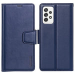 HANMAN Mill-serien för Samsung Galaxy A13 4G PU-läder Flip Folio Plånboksfodral Stötsäkert TPU Innerskal Stativ Magnetiskt Fodral