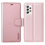 HANMAN Mill-serien för Samsung Galaxy A13 4G PU-läder Flip Folio Plånboksfodral Stötsäkert TPU Innerskal Stativ Magnetiskt Fodral