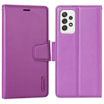 HANMAN Mill-serien för Samsung Galaxy A13 4G PU-läder Flip Folio Plånboksfodral Stötsäkert TPU Innerskal Stativ Magnetiskt Fodral