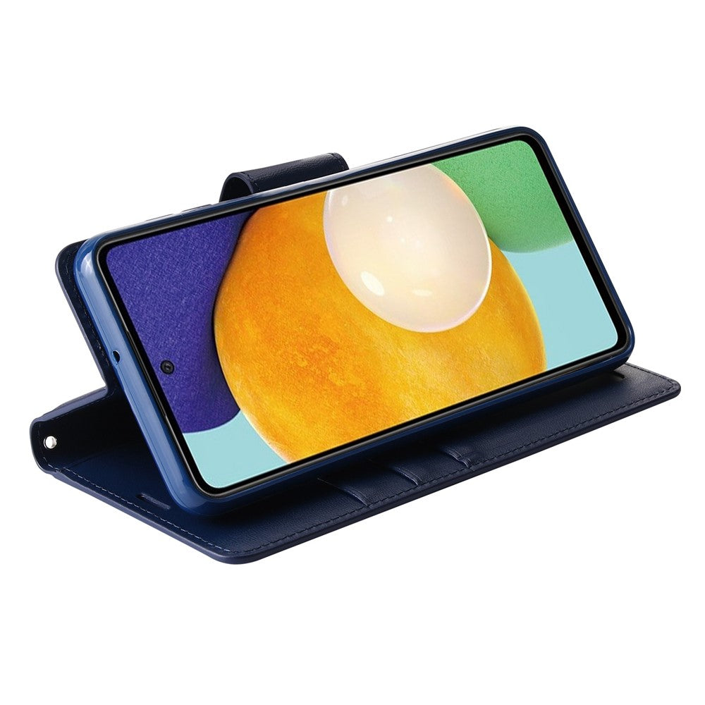 HANMAN Mill Series til Samsung Galaxy A52 4G / 5G / A52s 5G Pung Etui PU Læder Stativ Magnetisk Lukning Stødsikkert Cover