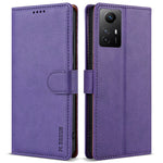 N.BEKUS CSJ-001 For Xiaomi Redmi Note 12S 4G Case Solid Color Wallet Phone Leather Cover
