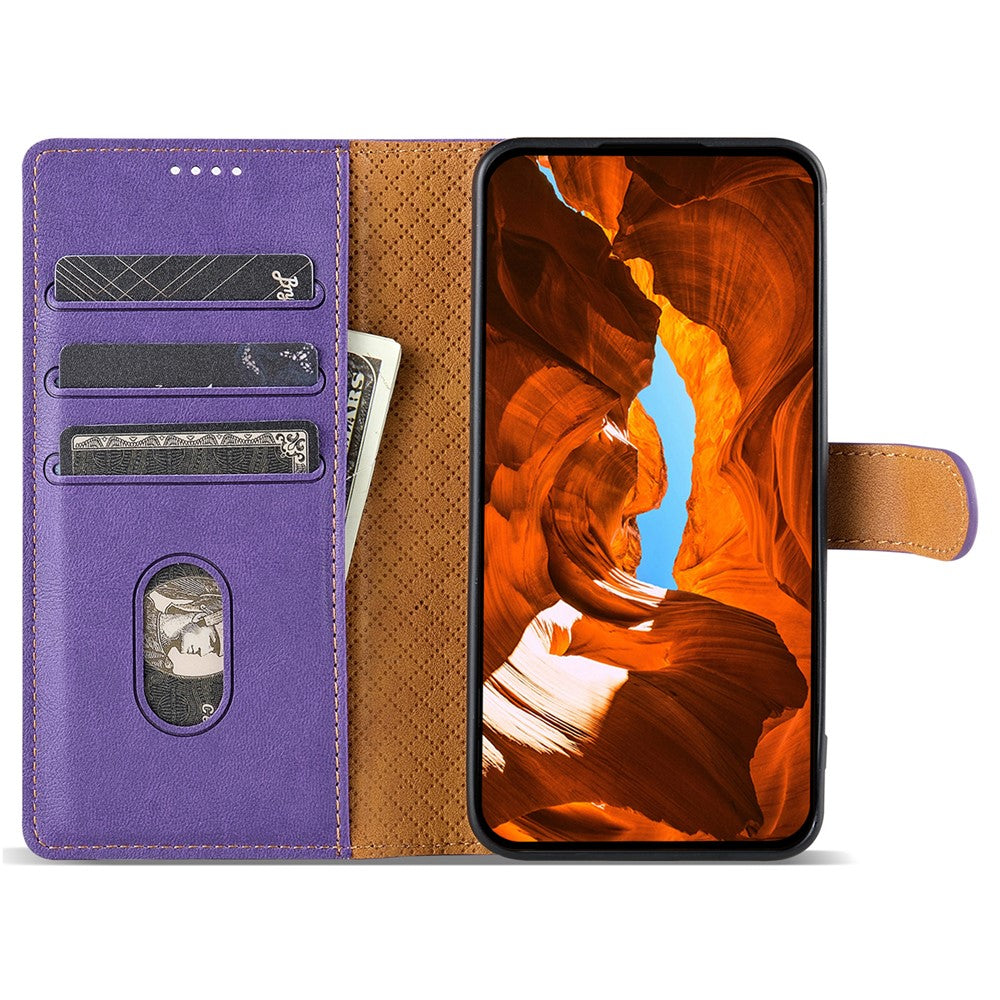 N.BEKUS CSJ-001 For Xiaomi Redmi Note 12S 4G Case Solid Color Wallet Phone Leather Cover