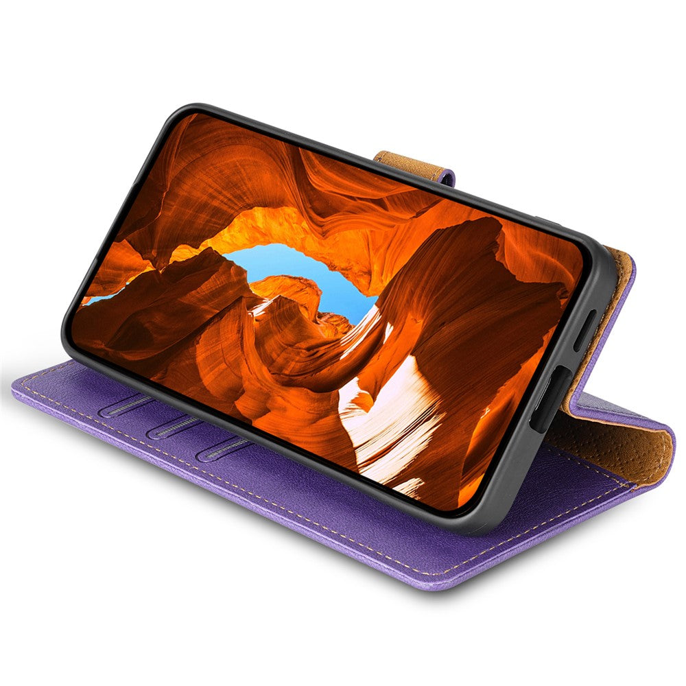 N.BEKUS CSJ-001 For Xiaomi Redmi Note 12S 4G Case Solid Color Wallet Phone Leather Cover