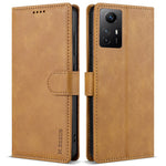 N.BEKUS CSJ-001 For Xiaomi Redmi Note 12S 4G Case Solid Color Wallet Phone Leather Cover