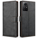 N.BEKUS CSJ-001 For Xiaomi Redmi Note 12S 4G Case Solid Color Wallet Phone Leather Cover