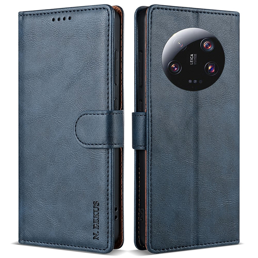 N.BEKUS CSJ-001 For Xiaomi 13 Ultra Case Wallet Card Slots Leather Phone Cover