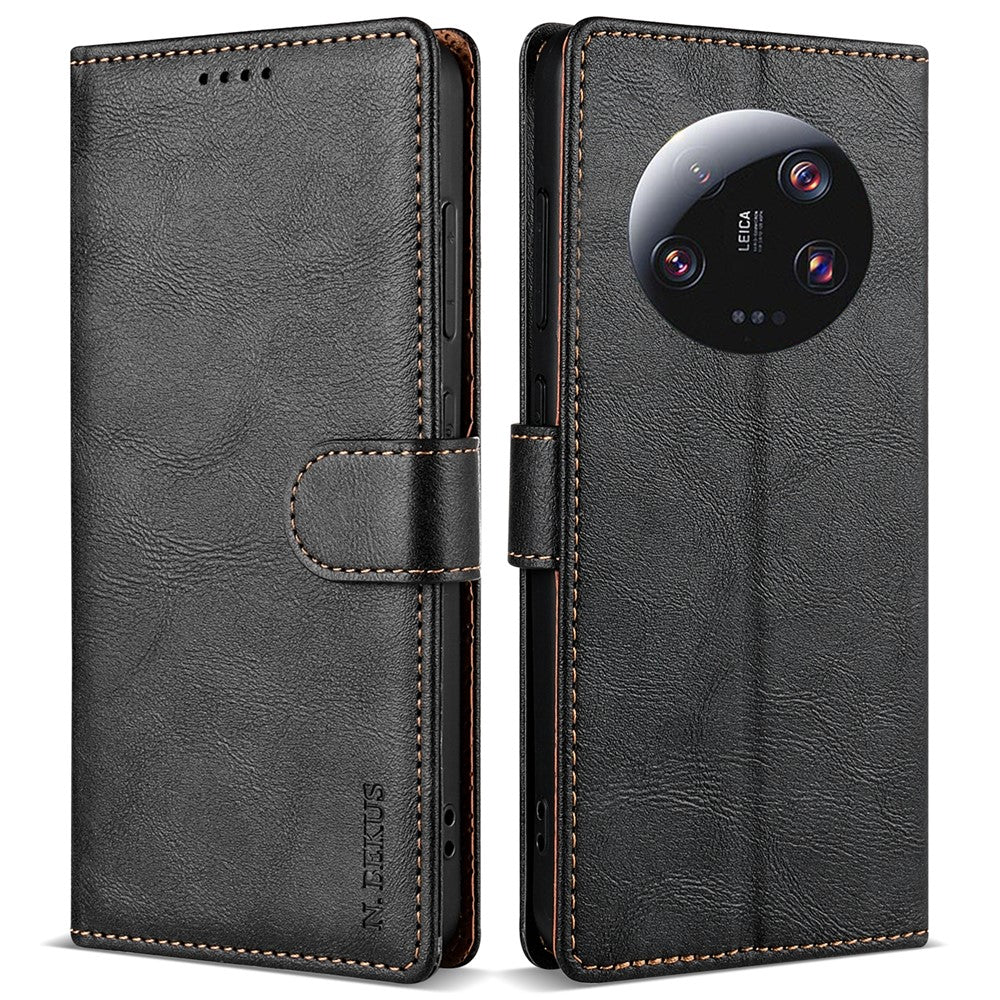 N.BEKUS CSJ-001 For Xiaomi 13 Ultra Case Wallet Card Slots Leather Phone Cover