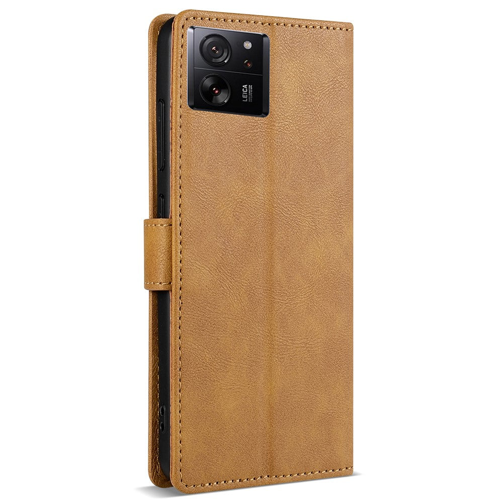 N.BEKUS CSJ-001 För Xiaomi 13T / 13T Pro Plånboksfodral i Läder, Enfärgat, Flipfodral