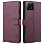 N.BEKUS CSJ-001 For Xiaomi 13T / 13T Pro Wallet Phone Case Solid Color Leather Flip Cover