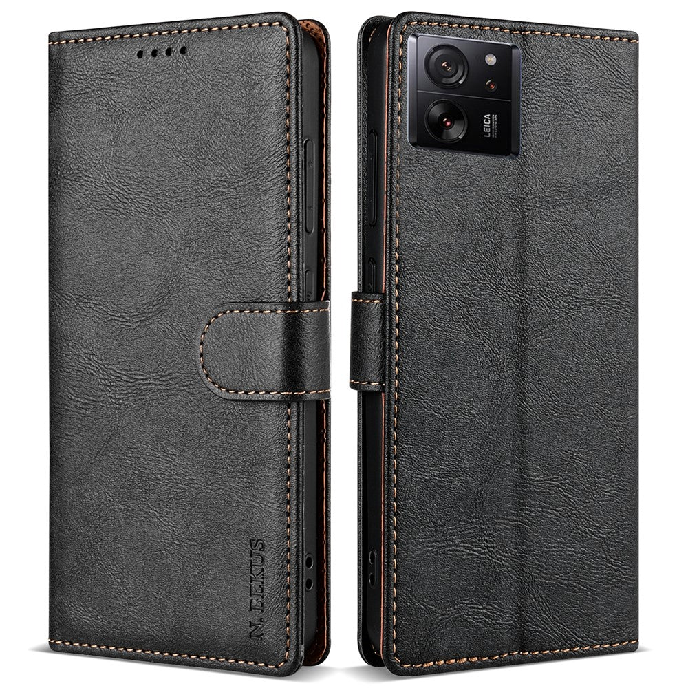 N.BEKUS CSJ-001 För Xiaomi 13T / 13T Pro Plånboksfodral i Läder, Enfärgat, Flipfodral