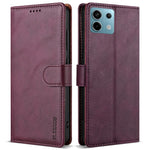 N.BEKUS CSJ-001 For Xiaomi Redmi Note 13 5G Case Solid Color Wallet Leather Phone Cover