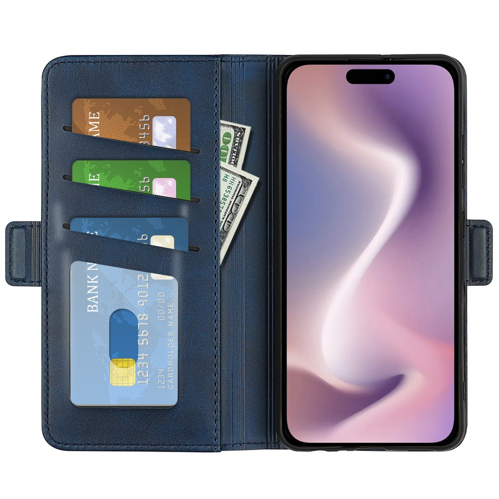 For iPhone 16 Plus Case Folio Flip Leather Wallet Stand Phone Cover