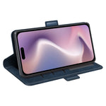For iPhone 16 Plus Case Folio Flip Leather Wallet Stand Phone Cover