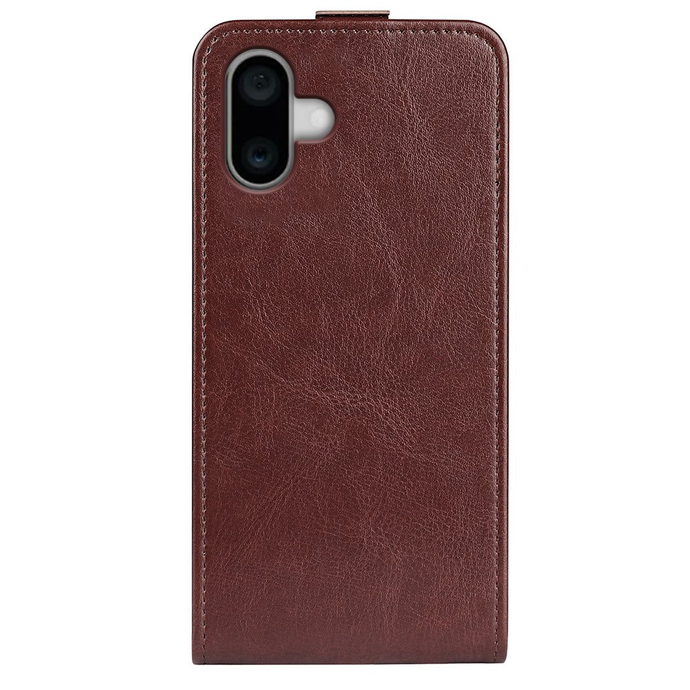 For iPhone 16 Case Card Slots Vertical Flip PU Leather Phone Cover