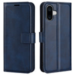 For iPhone 16 Case Calf Texture PU Leather Folio Flip Phone Wallet Cover