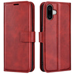 For iPhone 16 Case Calf Texture PU Leather Folio Flip Phone Wallet Cover