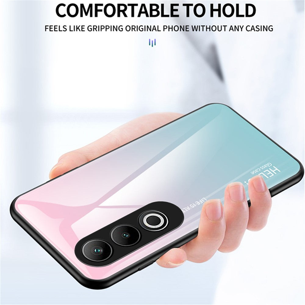 OnePlus Nord CE4 5G-skal i härdat glas med tonad färg och mobilskydd